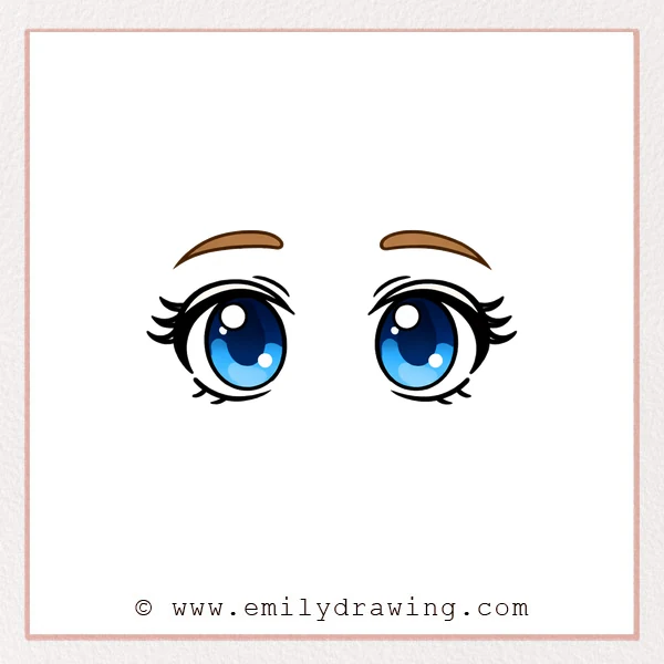 Preview of Anime Eyes drawing